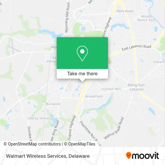 Walmart Wireless Services map