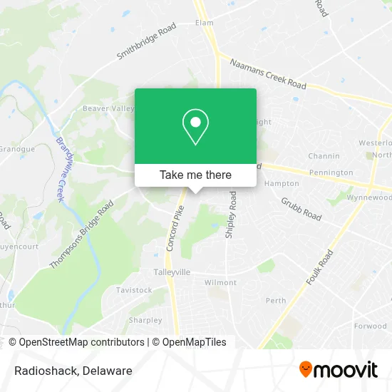 Radioshack map