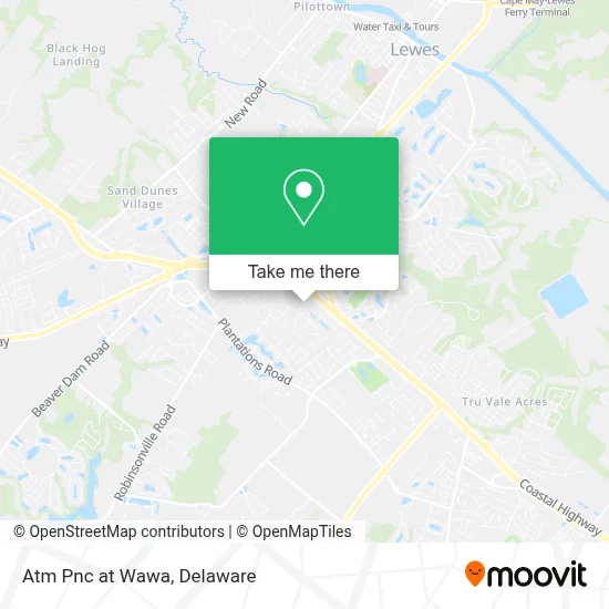 Atm Pnc at Wawa map