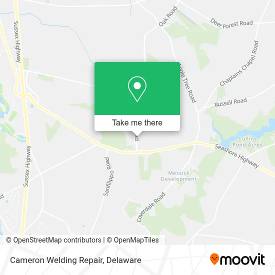 Cameron Welding Repair map