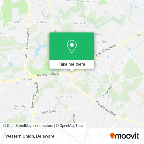 Western Union map