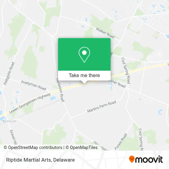 Riptide Martial Arts map