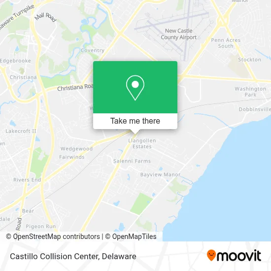 Castillo Collision Center map