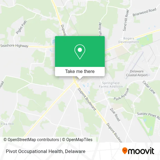 Pivot Occupational Health map