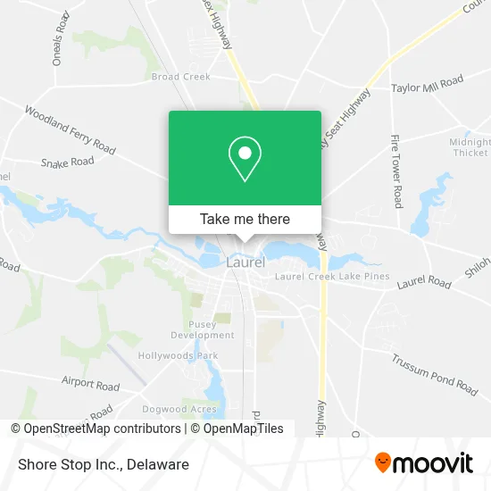 Shore Stop Inc. map