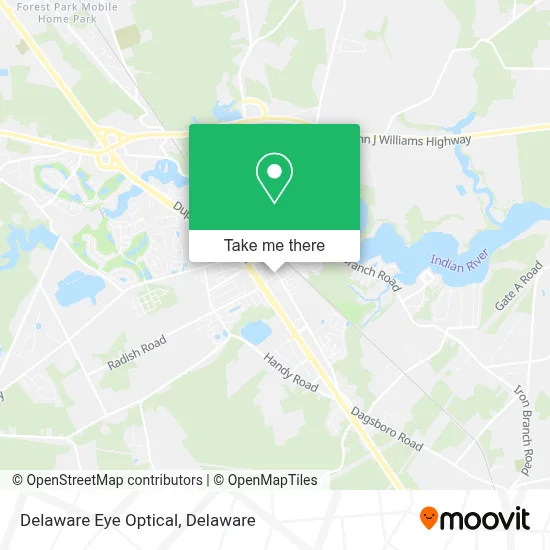 Delaware Eye Optical map