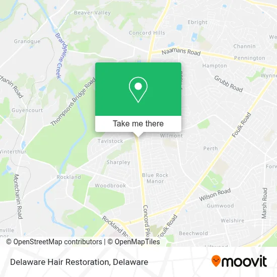 Delaware Hair Restoration map
