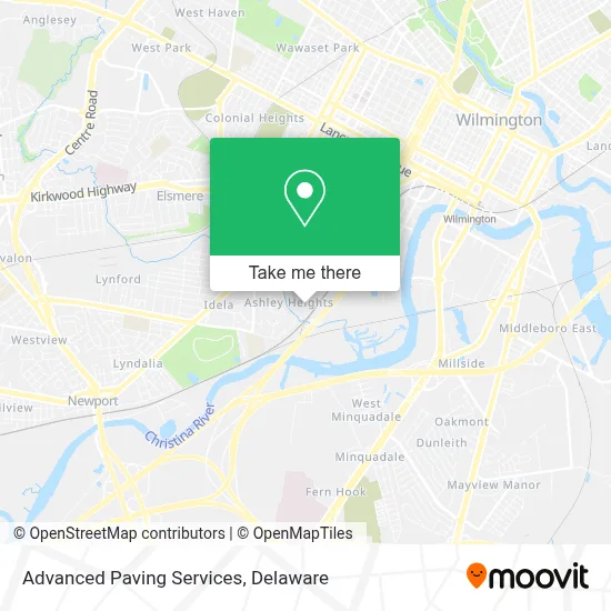 Advanced Paving Services map