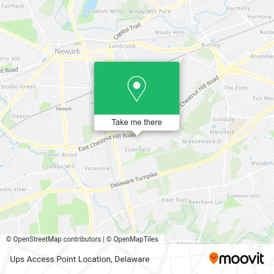 Ups Access Point Location map