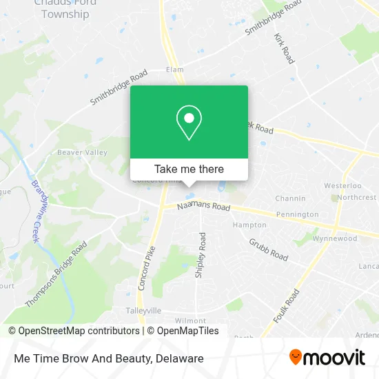 Me Time Brow And Beauty map