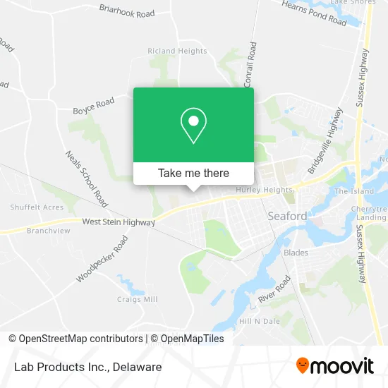 Lab Products Inc. map