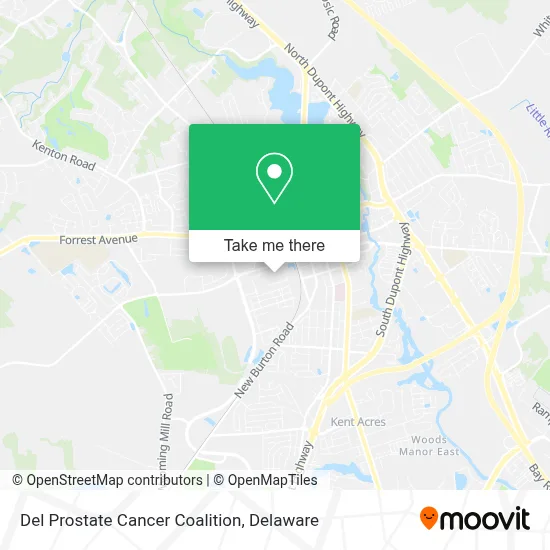 Del Prostate Cancer Coalition map