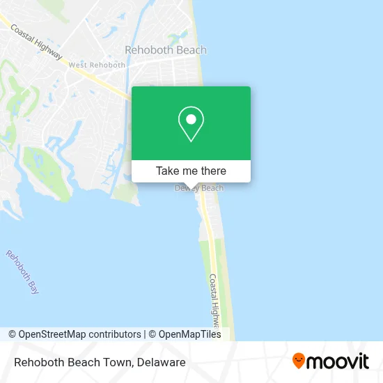 Rehoboth Beach Town map