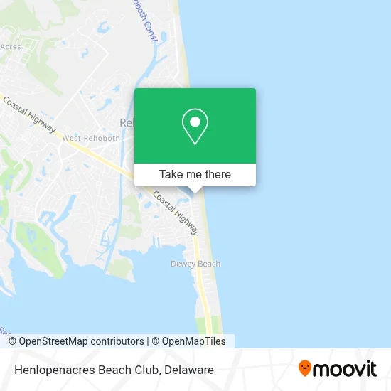 Henlopenacres Beach Club map