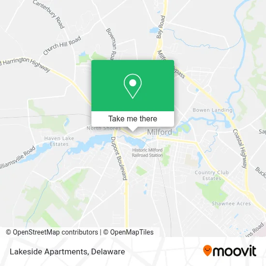 Lakeside Apartments map
