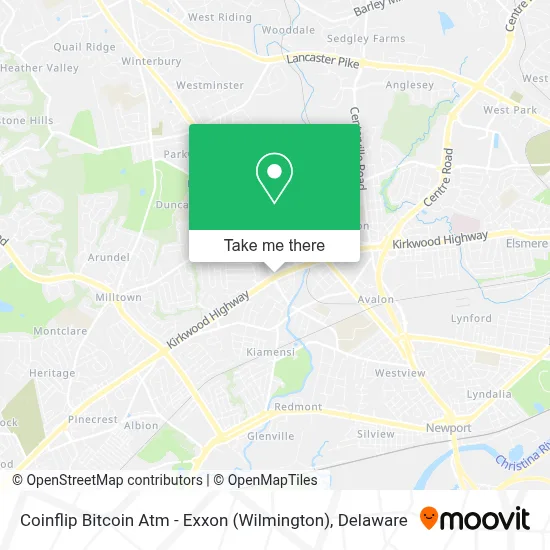 Coinflip Bitcoin Atm - Exxon (Wilmington) map