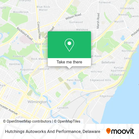 Hutchings Autoworks And Performance map