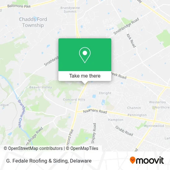 G. Fedale Roofing & Siding map
