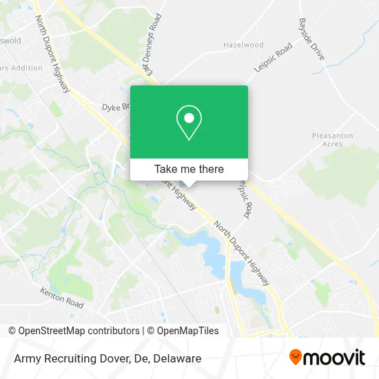 Army Recruiting Dover, De map