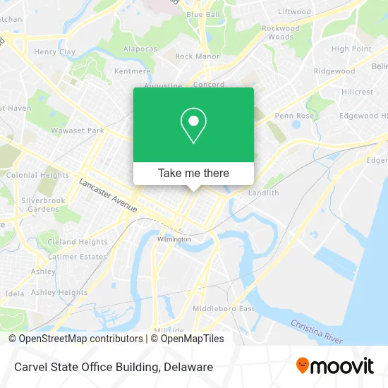 Carvel State Office Building map
