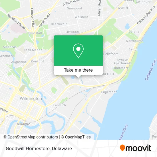 Goodwill Homestore map