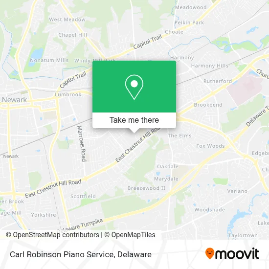 Carl Robinson Piano Service map