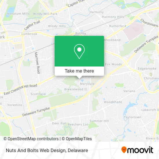 Nuts And Bolts Web Design map