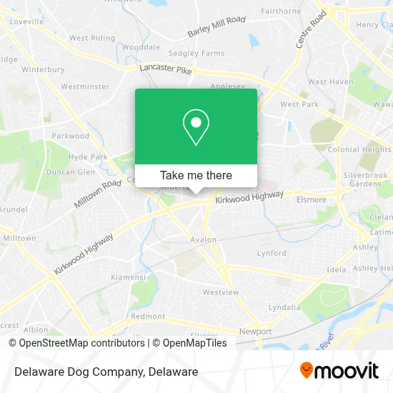 Delaware Dog Company map