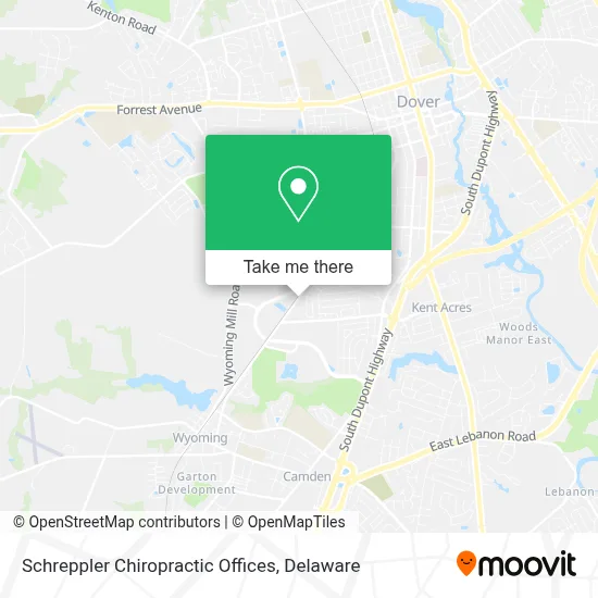 Schreppler Chiropractic Offices map