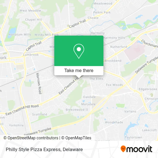 Philly Style Pizza Express map