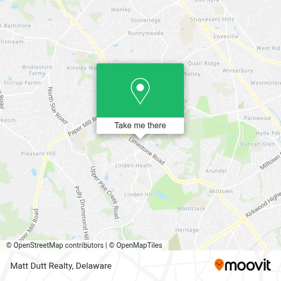 Matt Dutt Realty map