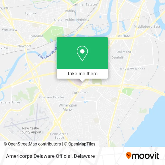 Americorps Delaware Official map