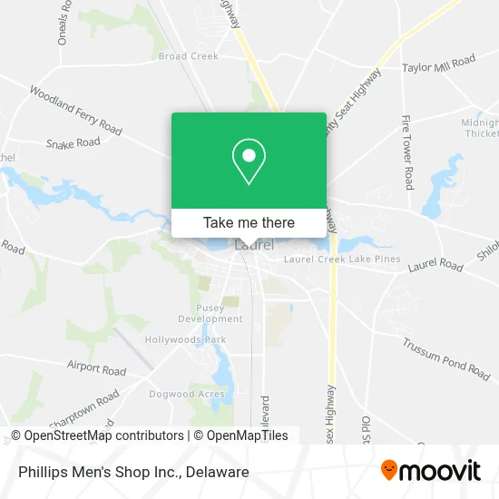 Phillips Men's Shop Inc. map