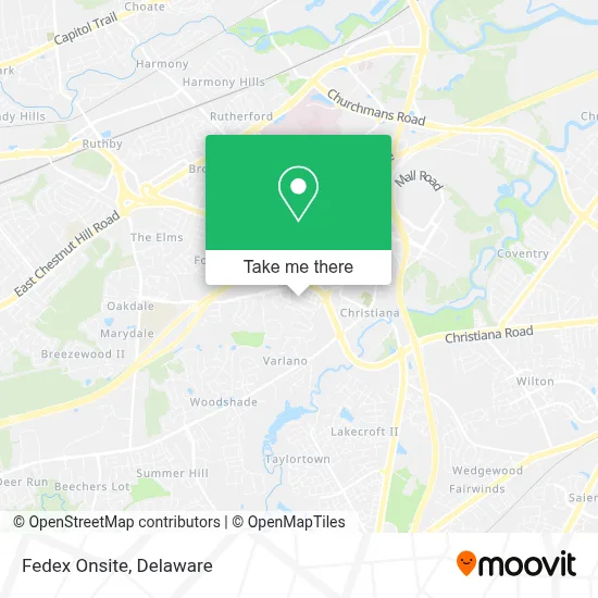 Fedex Onsite map