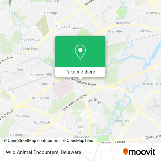 Wild Animal Encounters map