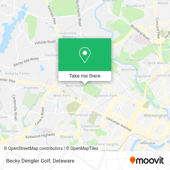 Becky Dengler Golf map