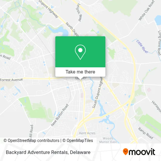 Backyard Adventure Rentals map