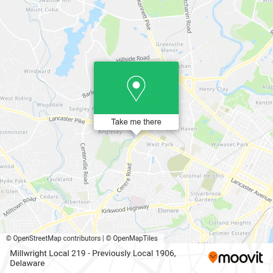 Millwright Local 219 - Previously Local 1906 map