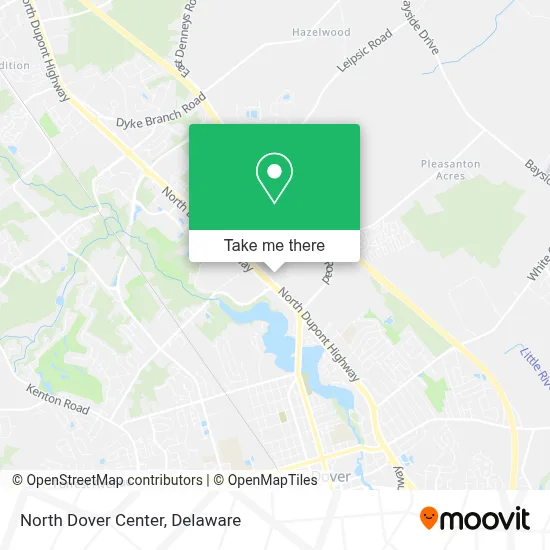 North Dover Center map