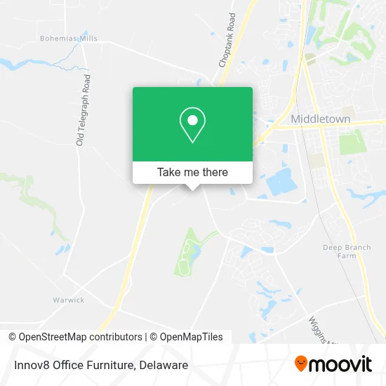 Innov8 Office Furniture map
