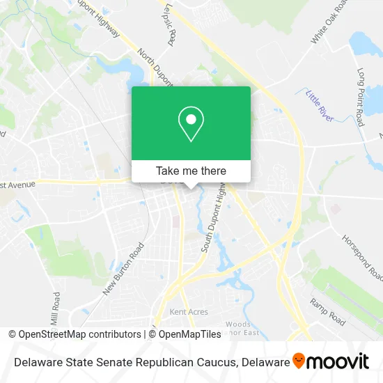 Delaware State Senate Republican Caucus map