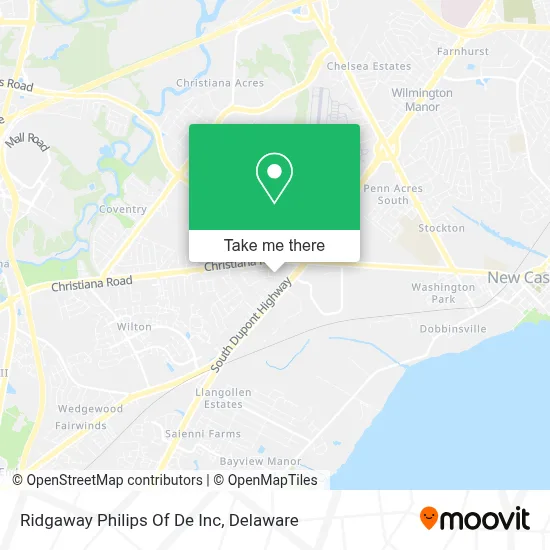 Ridgaway Philips Of De Inc map