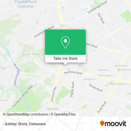 Ashley Store map