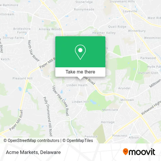 Acme Markets map