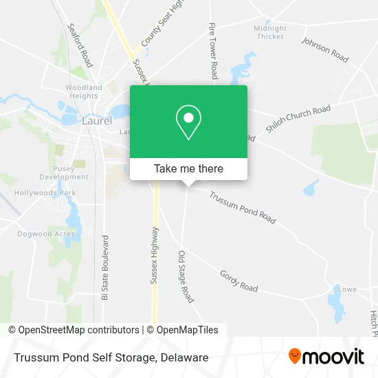 Trussum Pond Self Storage map