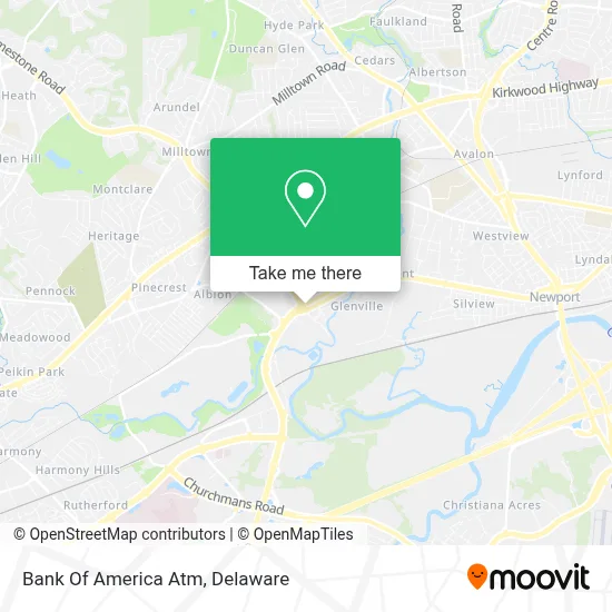 Bank Of America Atm map