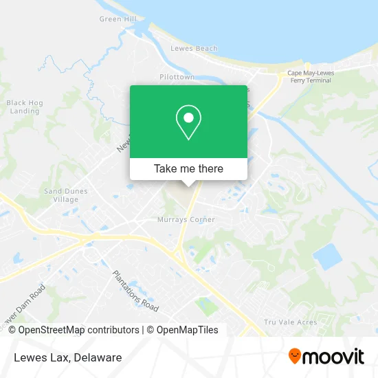 Lewes Lax map