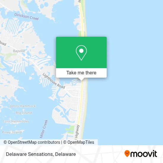 Delaware Sensations map