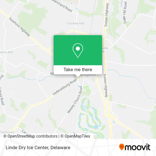 Linde Dry Ice Center map