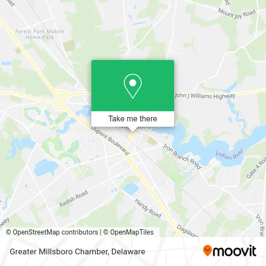 Greater Millsboro Chamber map